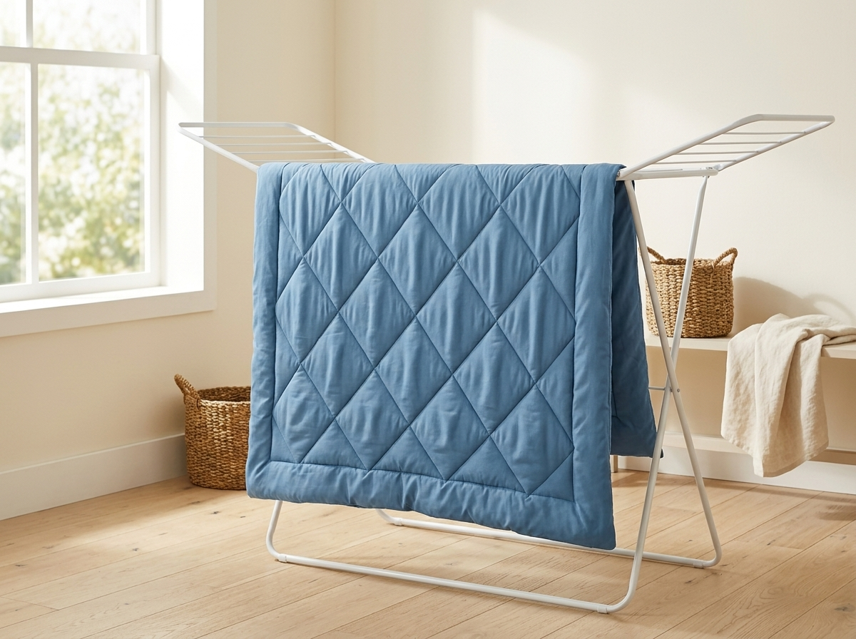 Couette qui sèche rapidement à l'air libre ou au sèche-linge doux